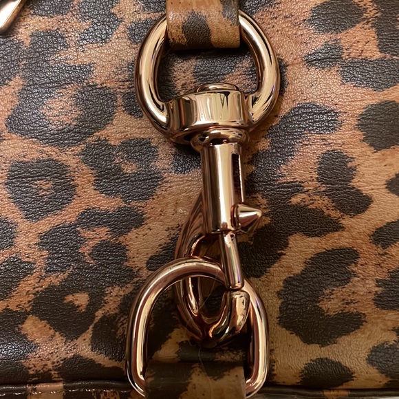 Rebecca Minkoff Mini Mac Leopard and Rose Gold Crossbody Bag - Picture 7 of 13
